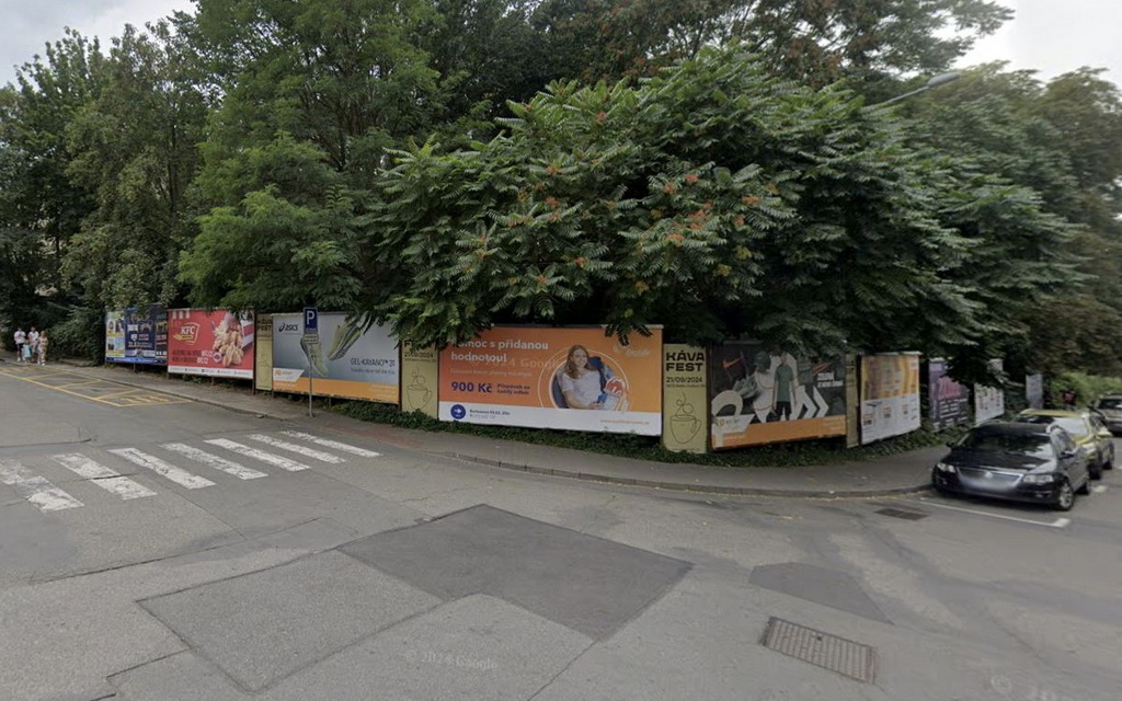 Billboardy Soudní / Bartošova, Zlín